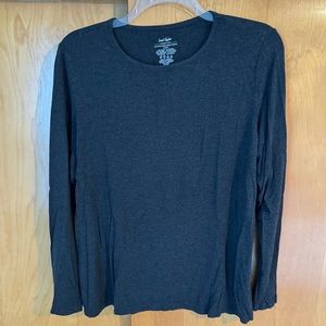 Lord & Taylor Iconic Fit Coupe Emblematique Shirt - Gray - Size 2X